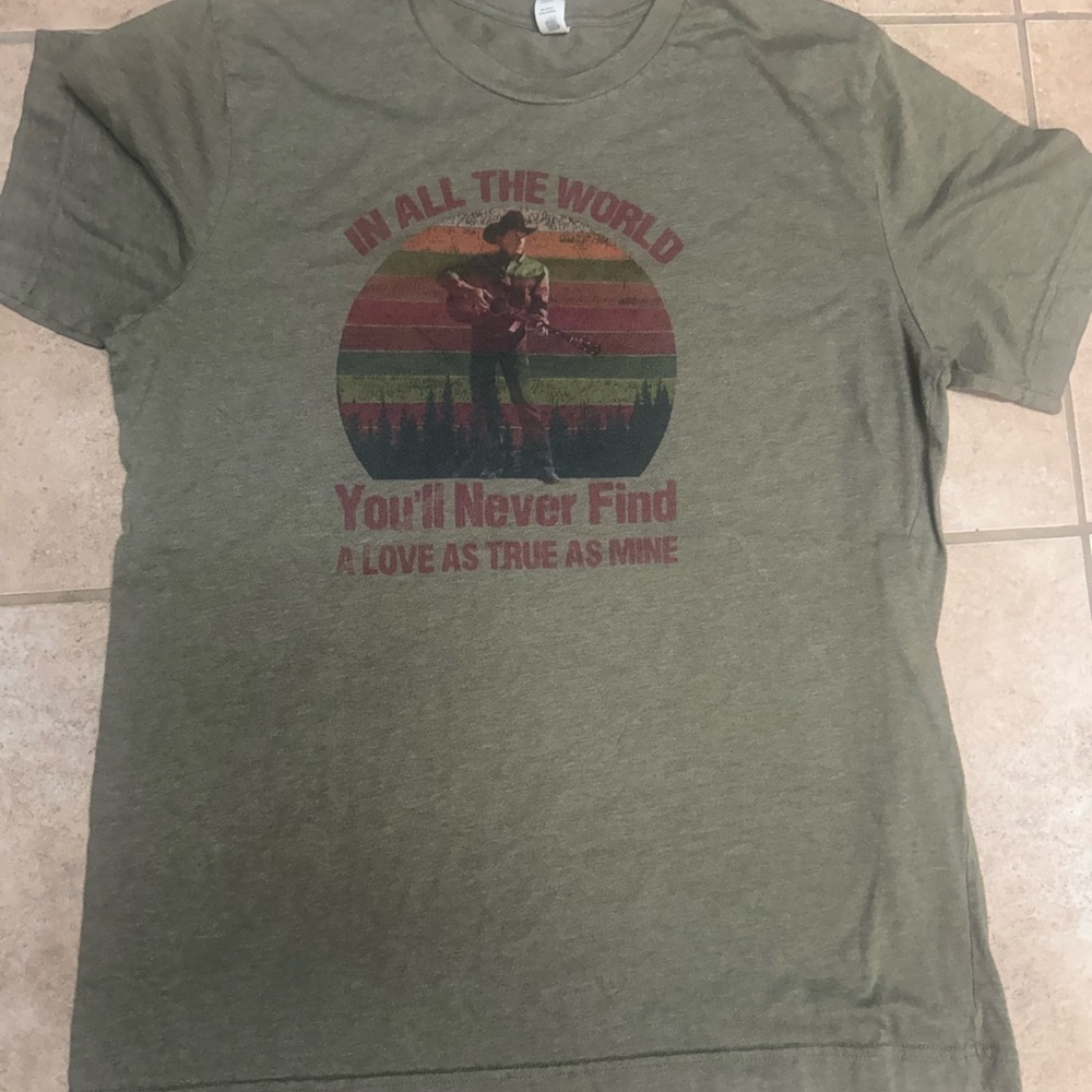 George Strait Olive Graphic Tee